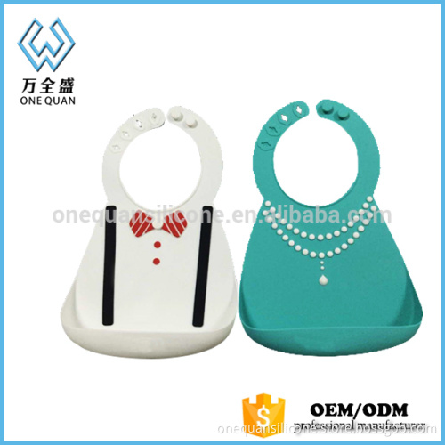 2016 new arrival bandana cute baby bib silicone